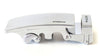 Brushed Steel Ratchet Belt Buckle - Side Top - Click Belt Buckle for Belt with no holes