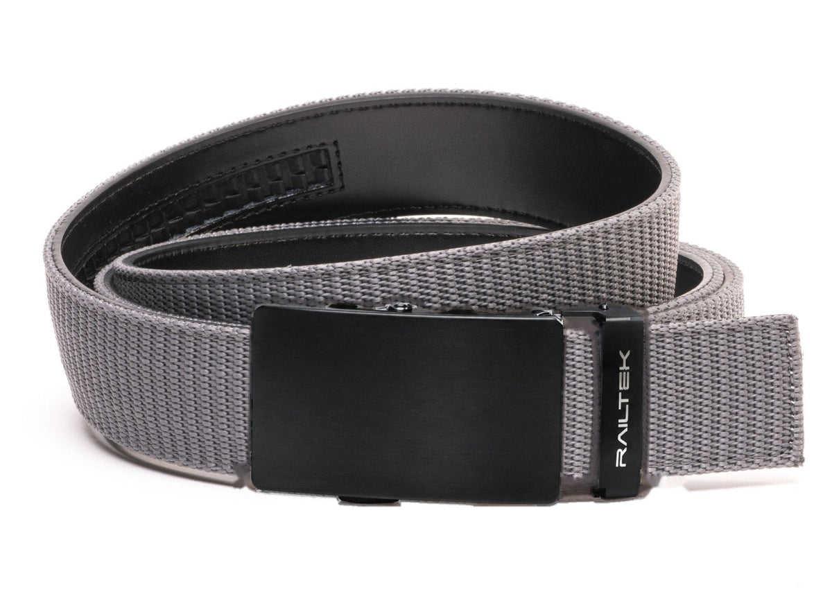 Black Railtek™ Belt – Dark Grey Nylon strap