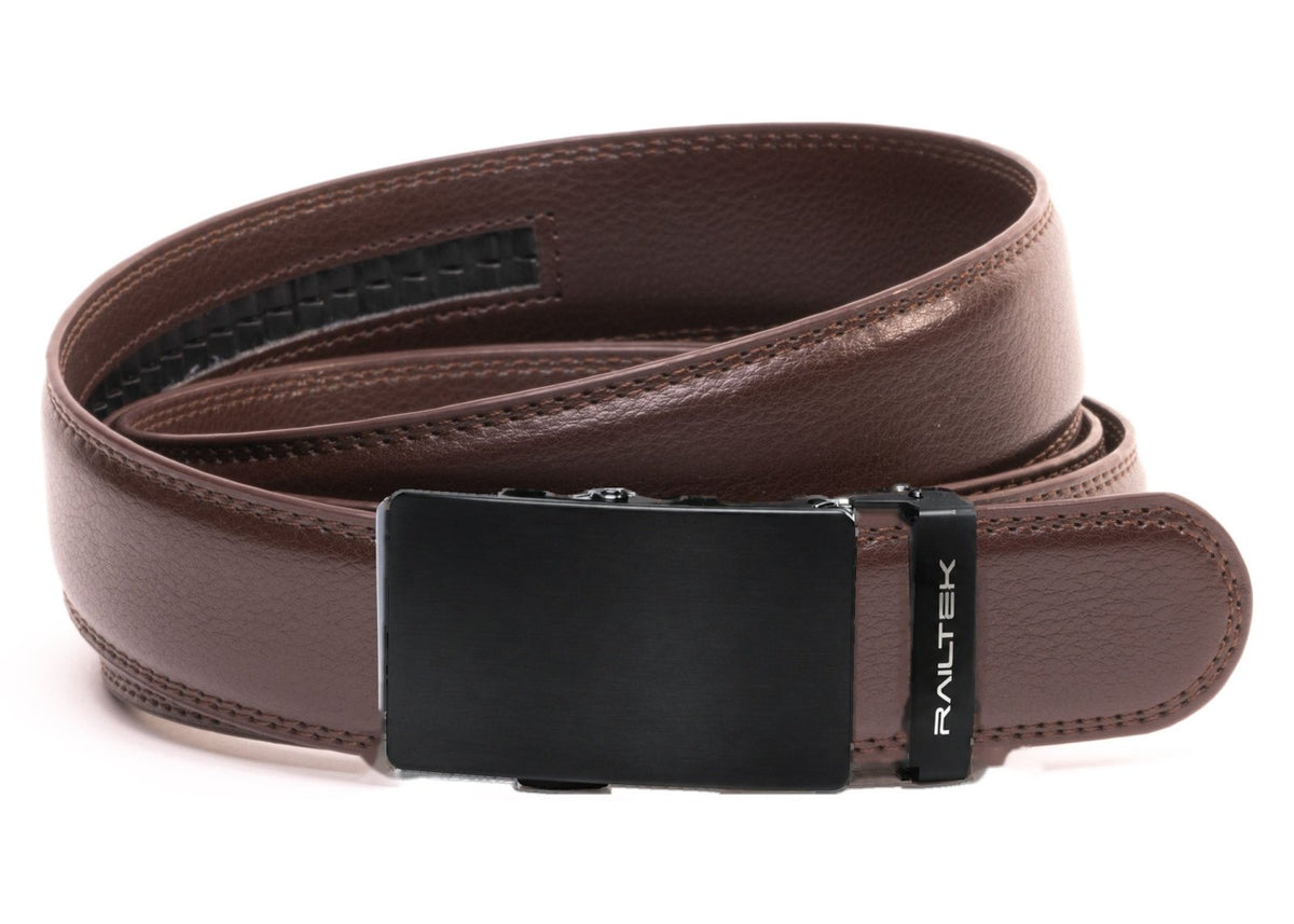 Black Railtek™ Belt – Dark Brown strap