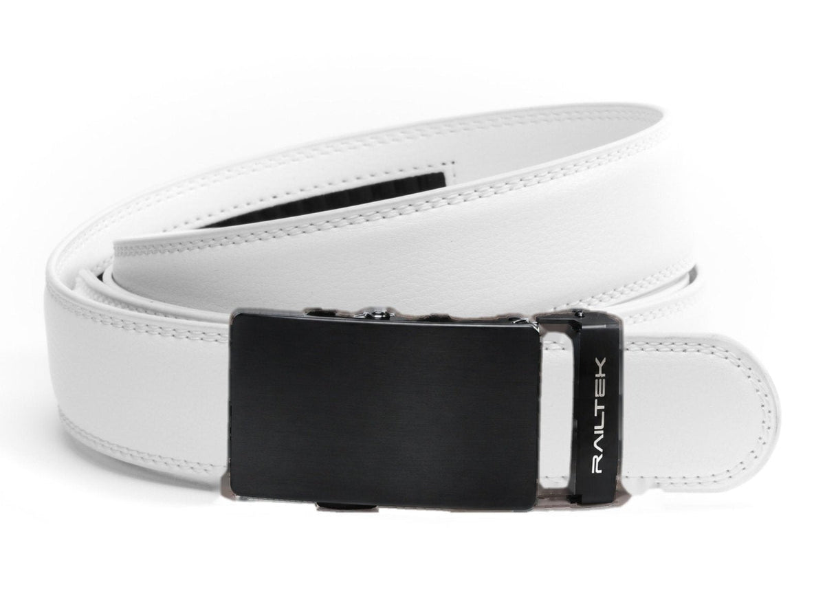 Black Railtek™ Belt – White strap