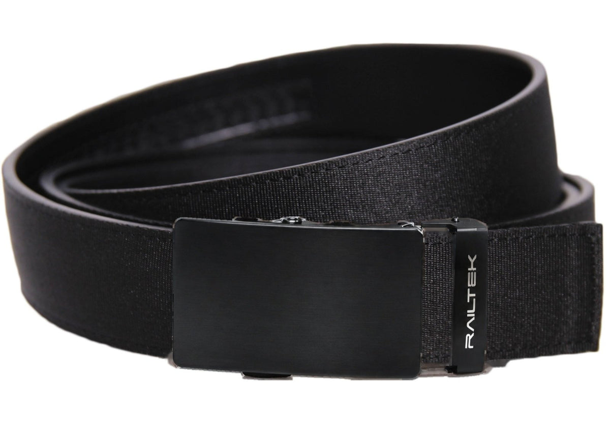 Black Railtek™ Belt – Black Polyester strap