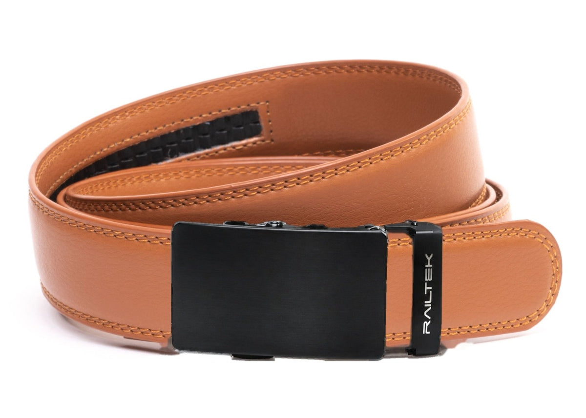 Black Railtek™ Belt – Light Brown strap