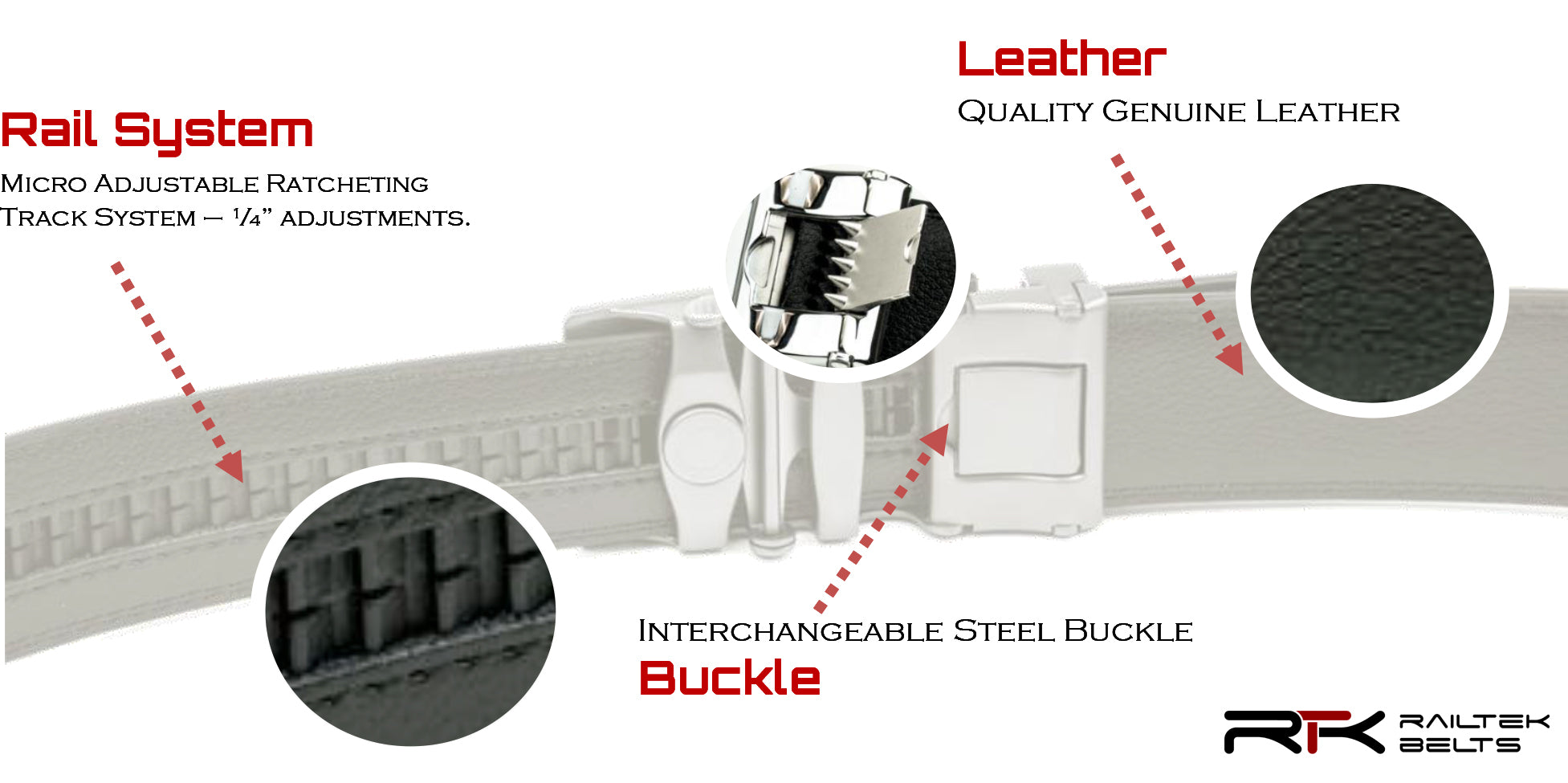 Gunmetal Railtek™ Belt