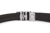 Classic Bar Ratchet Belt - Back - Mens leather Ratchet belt with slide automatic buckle on belt with no holes