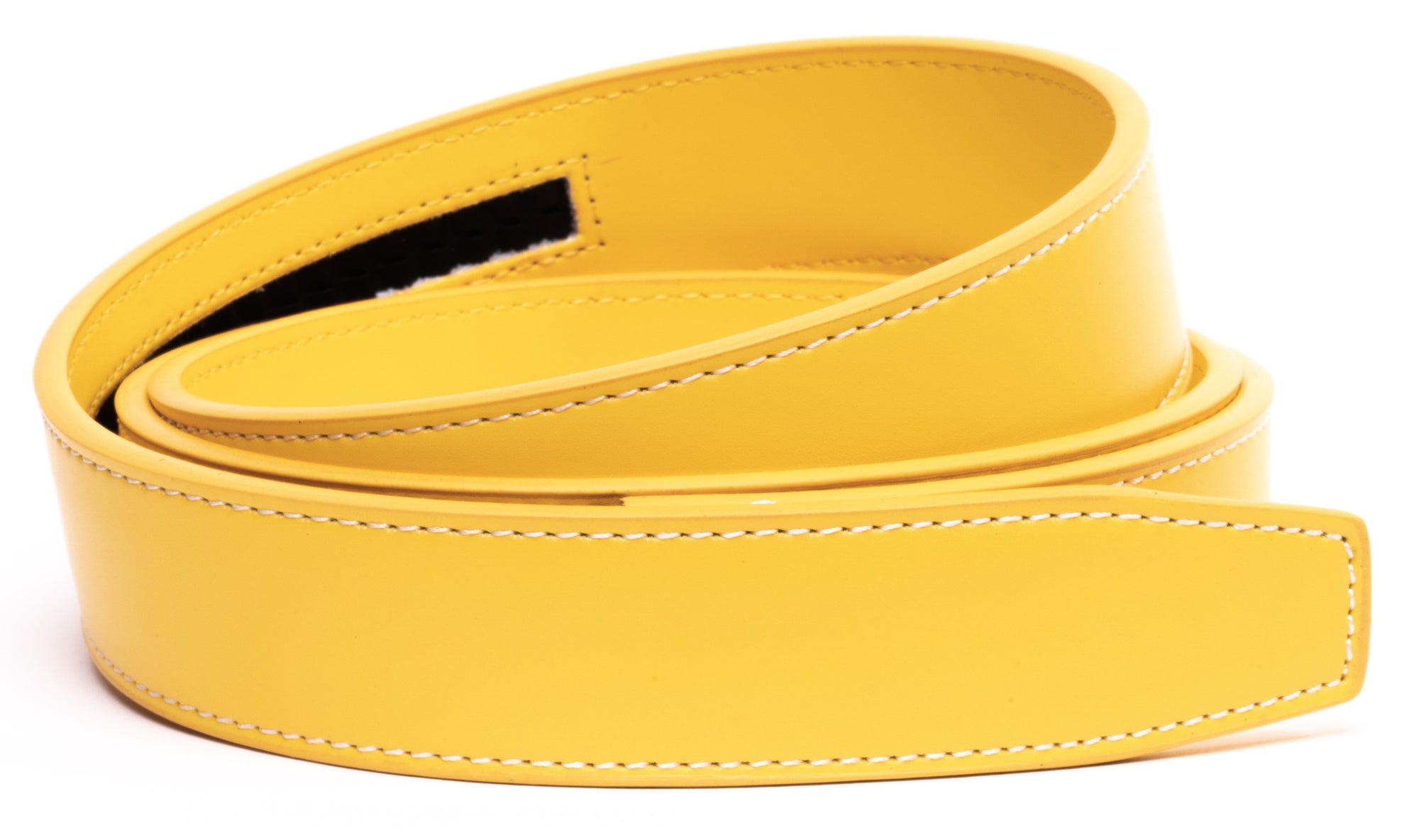 Yellow Contrast Stitch Leather - Railtek™ Belt Strap Only