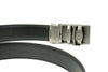 Mens leather Ratchet belt with slide automatic buckle on belt with no holes