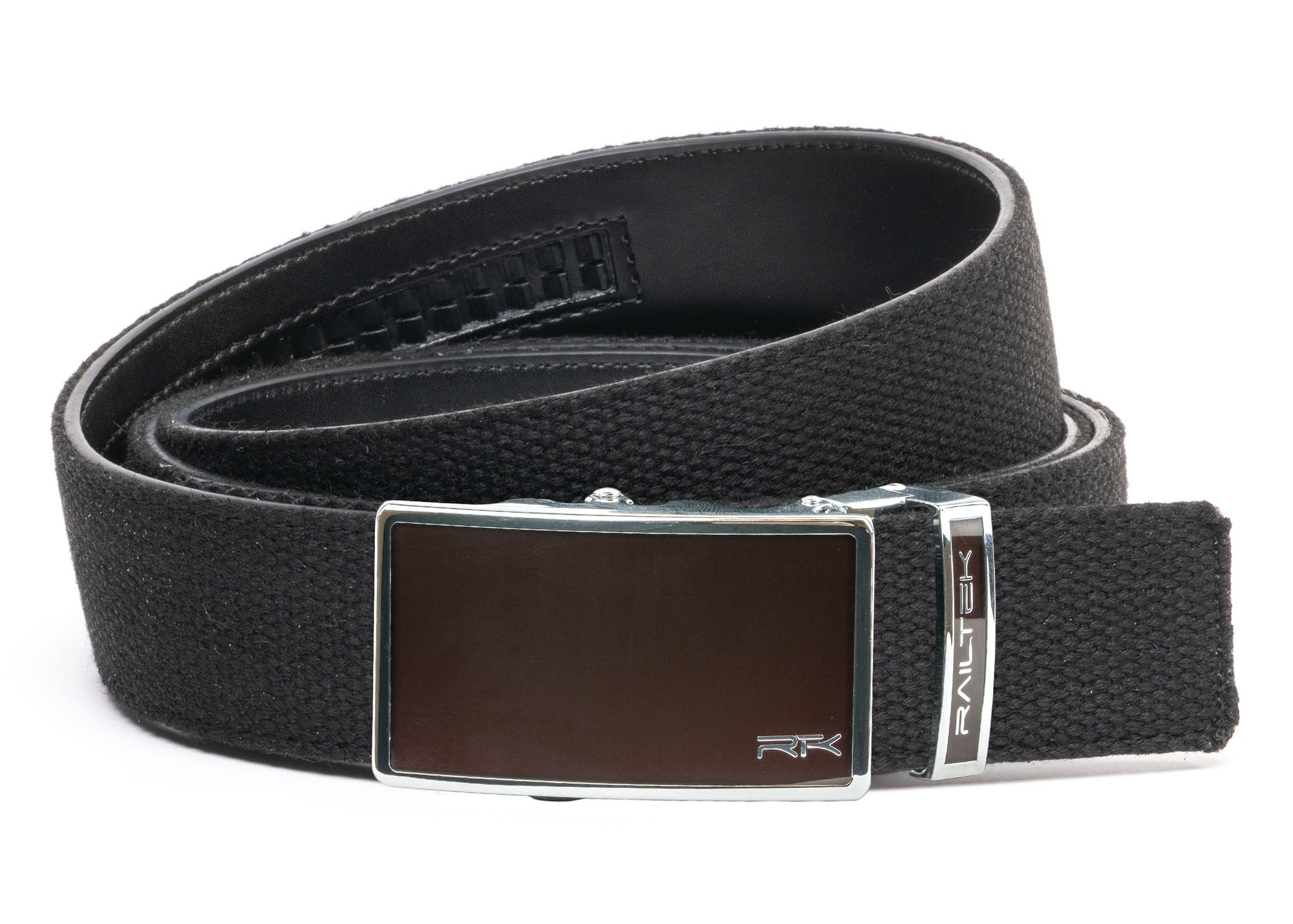 Chrome Dark Brown Railtek™ Belt